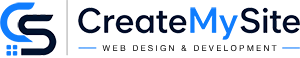 CreateMySite Logo Affordable website design for small businesses in India
